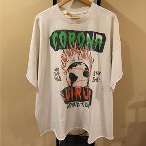 Gallery Dept OG Corona Virus ATK World Tour White/Cream Tee
